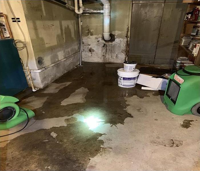 basement damaged by flood